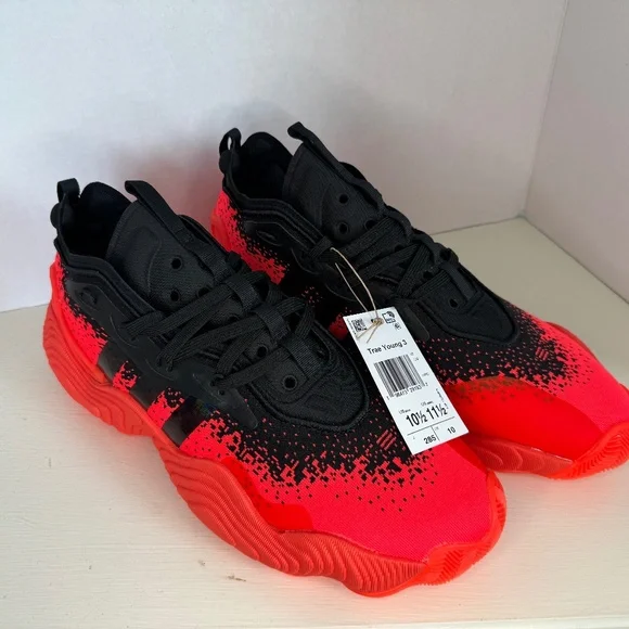 adidas Shoes Adidas Trey Young Solar Red Black Poshmark